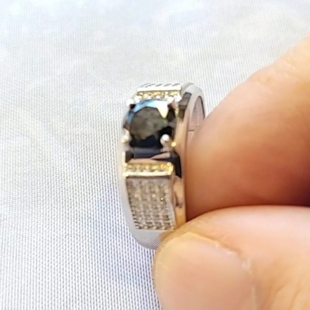 Moissanite Man Ring